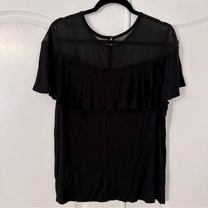 EUC Lane Bryant ruffle shirt SZ 18/20
